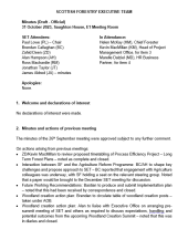 Scottish Forestry Executive Team (SFET) minutes - 31 October 2023